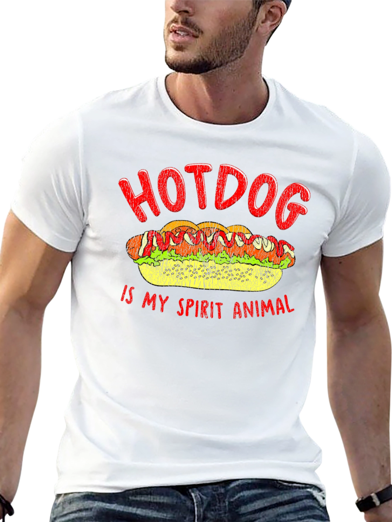 Hotdog Spirit Animal T-Shirt - Foodie Tee