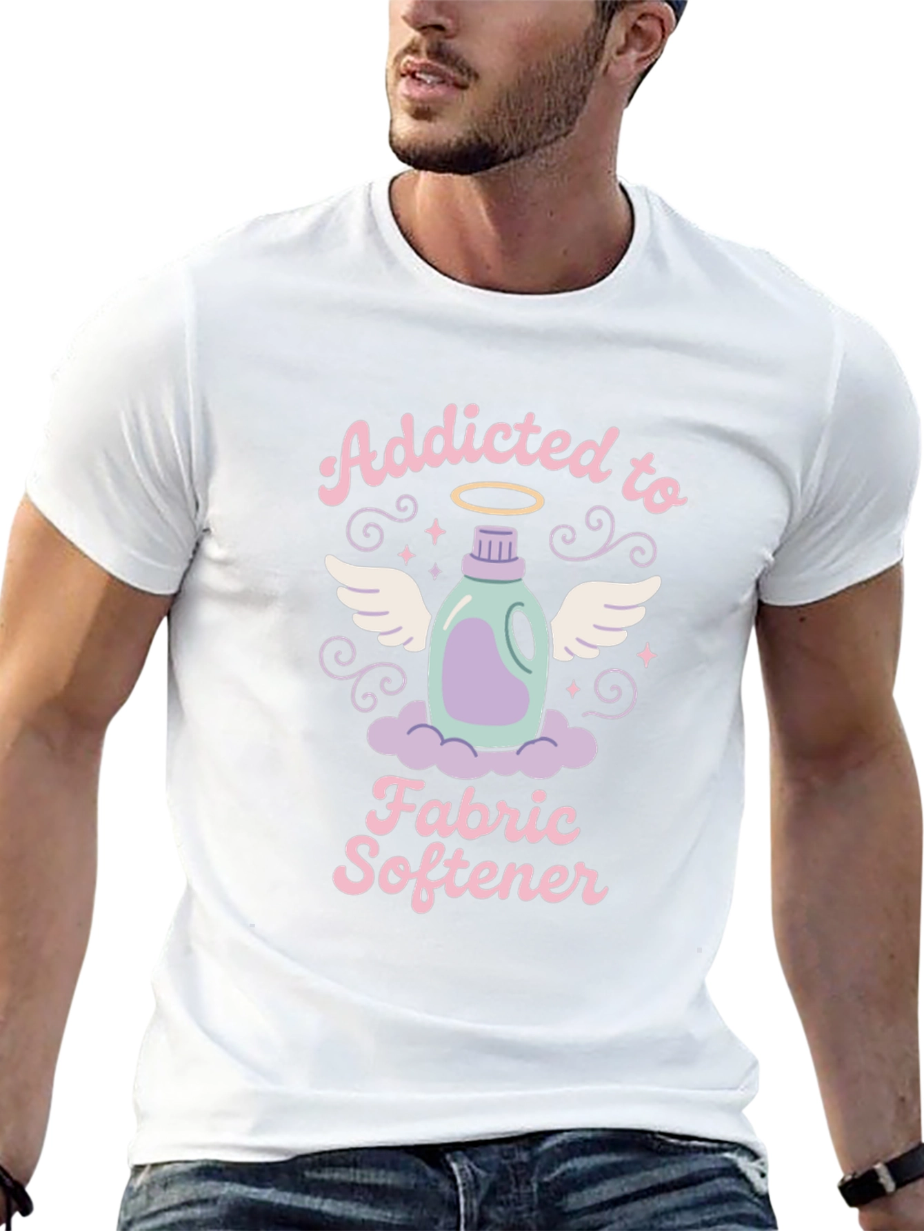 Addicted to Fabric Softener T-Shirt - Soft Wash Apparel