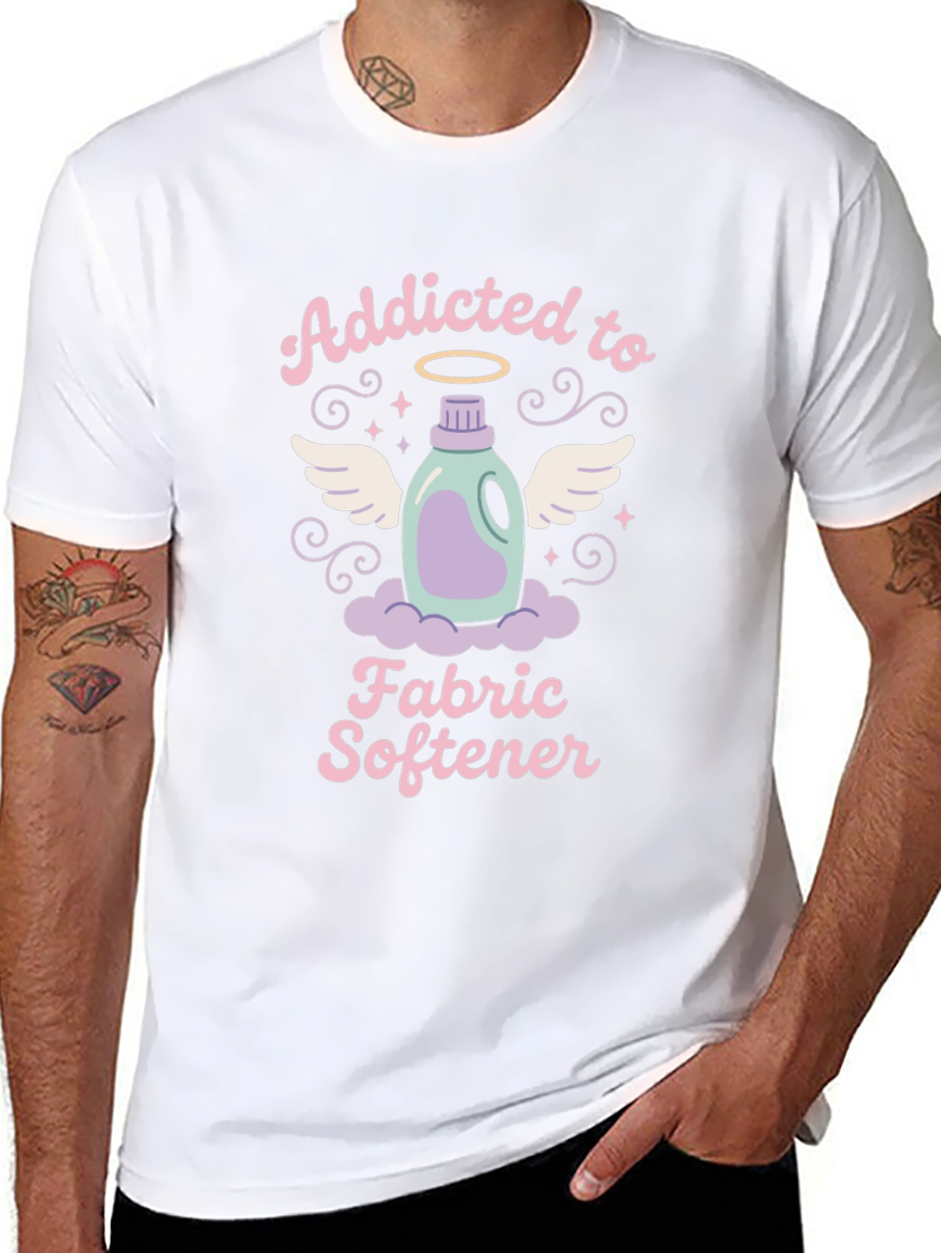 Addicted to Fabric Softener T-Shirt - Soft Wash Apparel