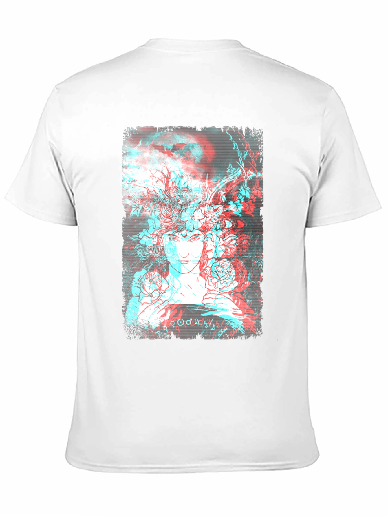 Abstract Anaglyph Art Graphic T-Shirt