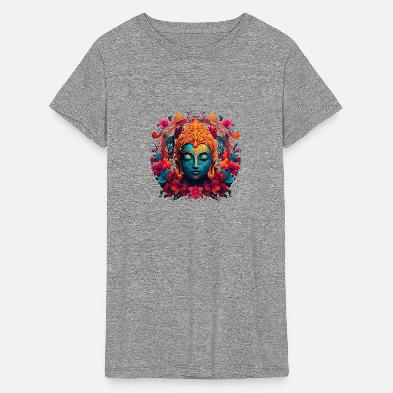 Majestic blue Buddha head prince Siddhartha flower