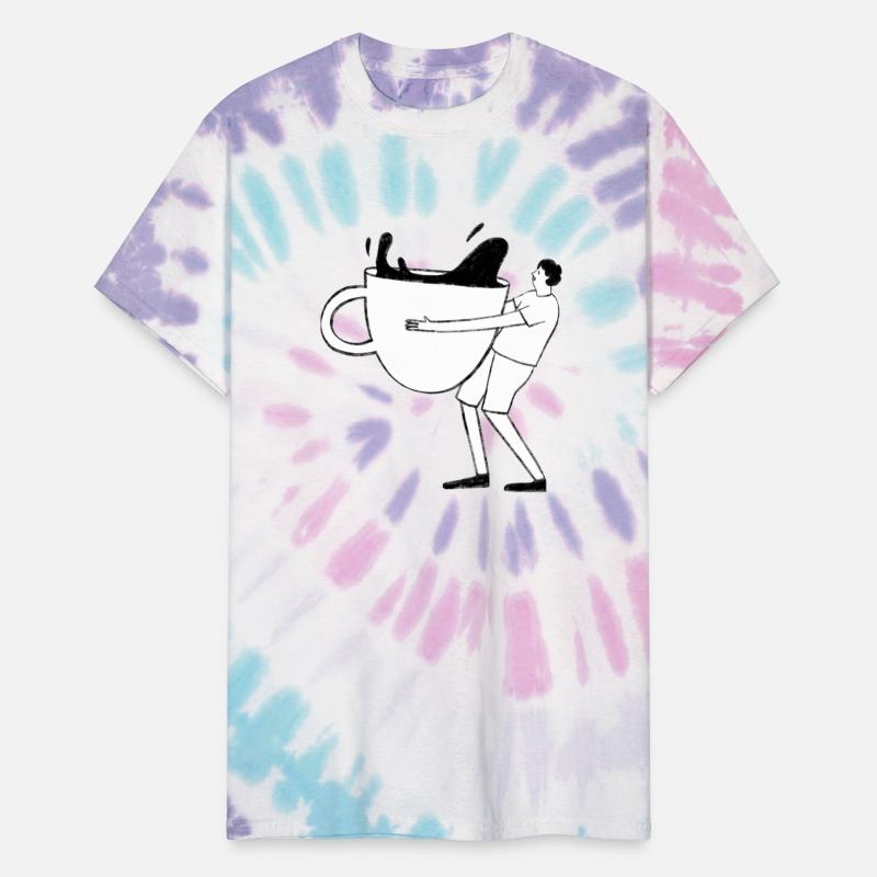 Man holding a big size coffee cup