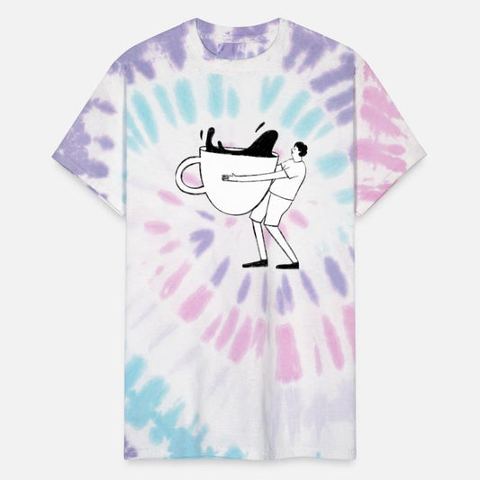 Man holding a big size coffee cup