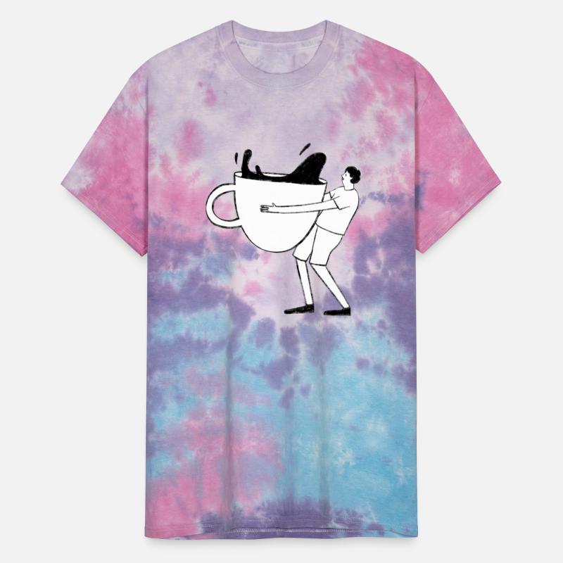 Man holding a big size coffee cup