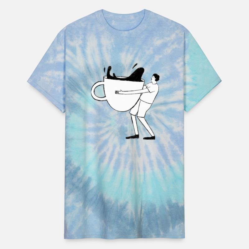 Man holding a big size coffee cup