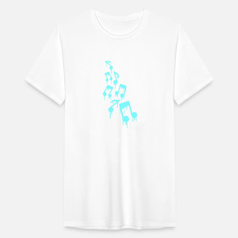 Many Music Notes Graffiti Spray Sound Water Drops