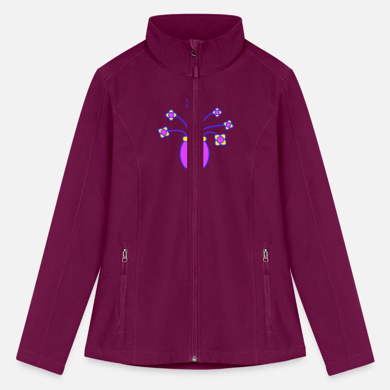 Many Purple Flowers In Vase Decorative Pattern