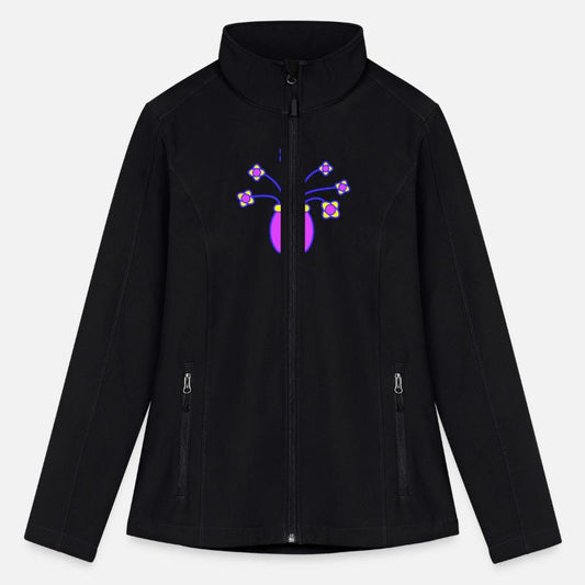 Many Purple Flowers In Vase Decorative Pattern