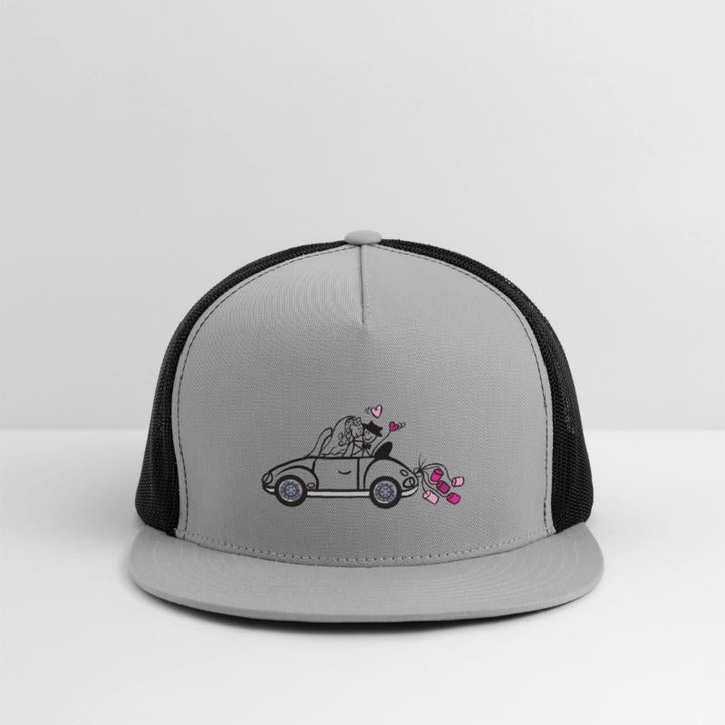 Marriage Stick figure wedding car