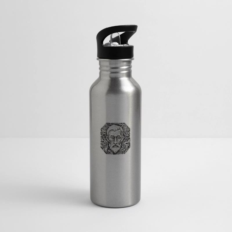 MC Escher Style Illustration of a Man's Face