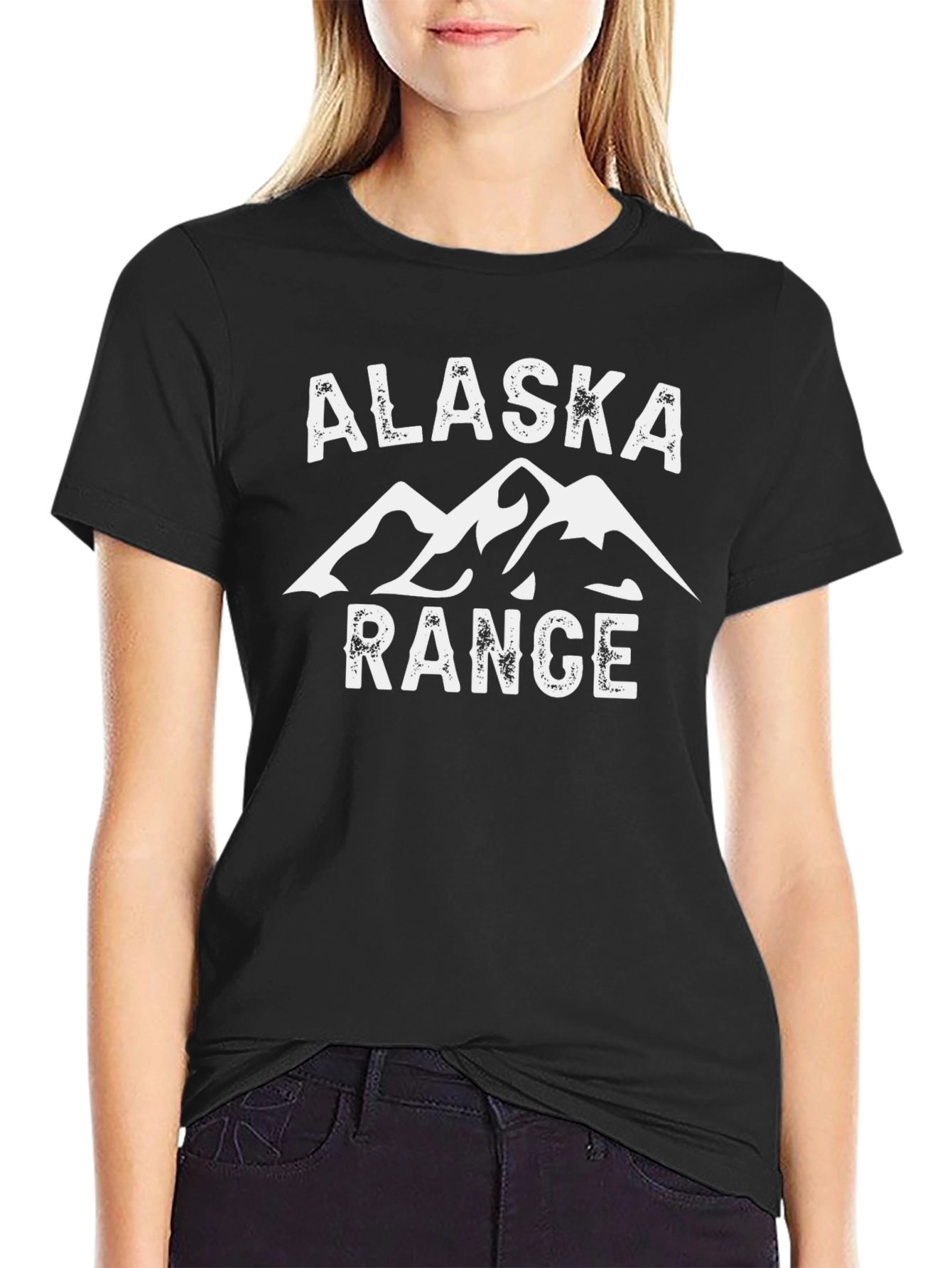 Alaska Range Graphic T-Shirt - Black
