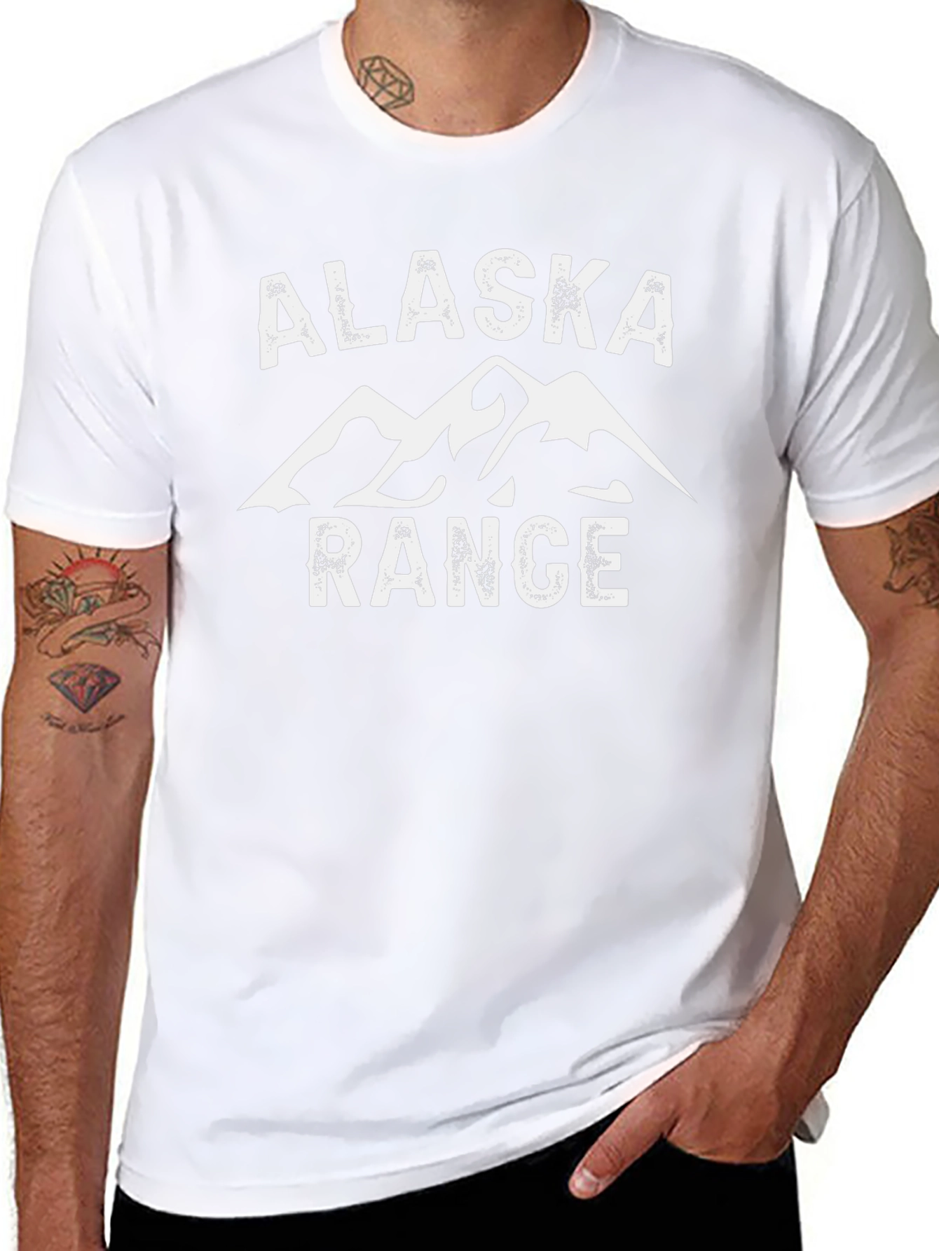 Alaska Range Graphic T-Shirt - Black