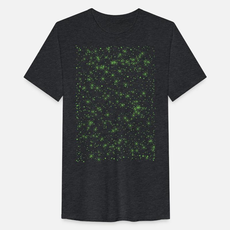 Minimalist green stars pattern