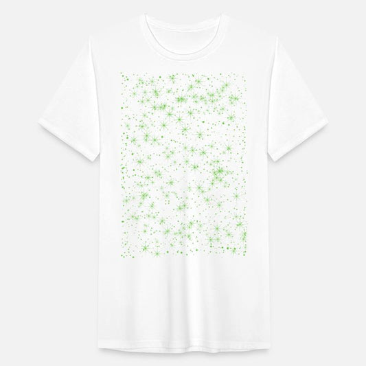 Minimalist green stars pattern