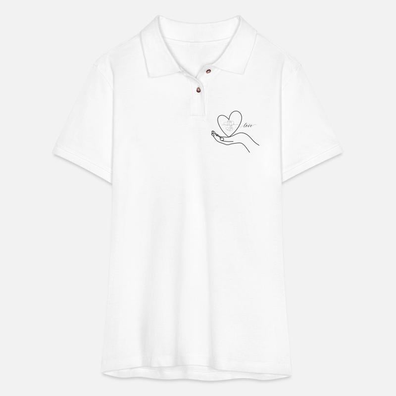 Minimalist Heart Hand with Blooms