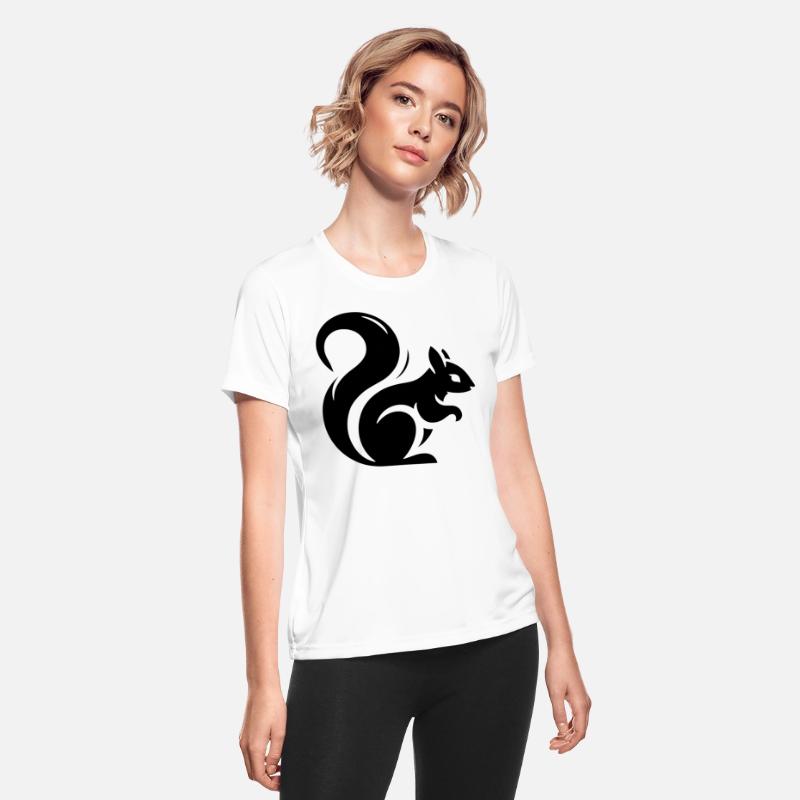 Minimalist Squirrel Silhouette