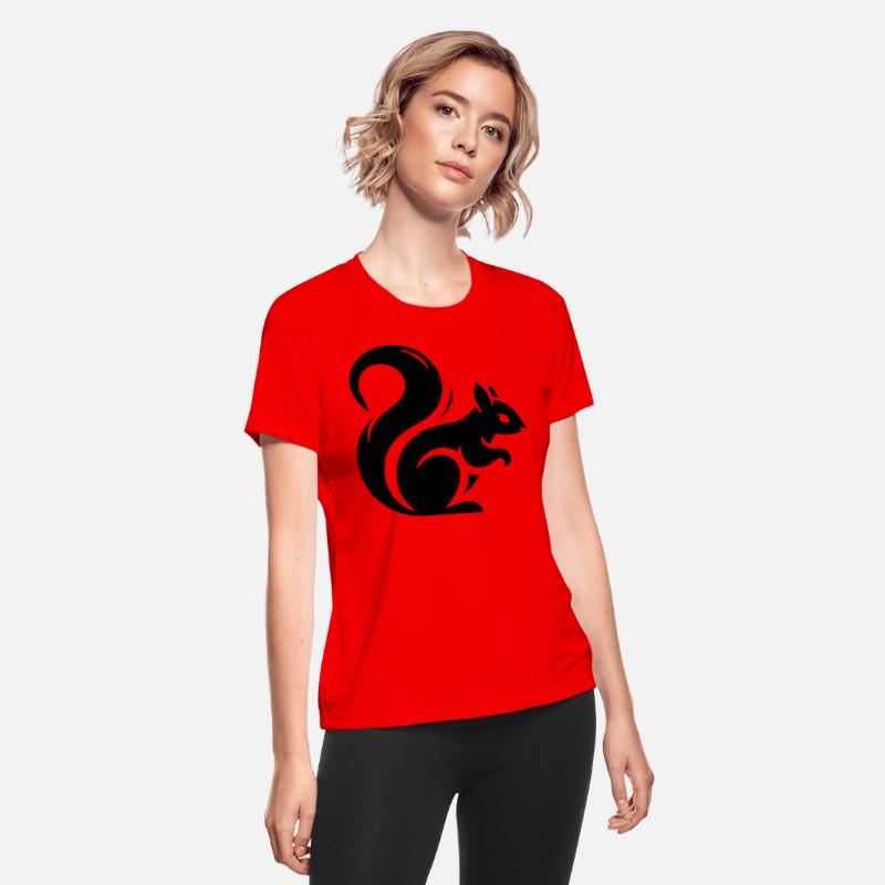 Minimalist Squirrel Silhouette