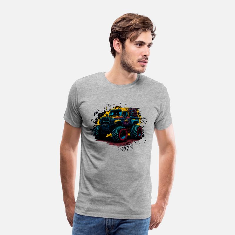 Monster Truck Vibrant Abstract