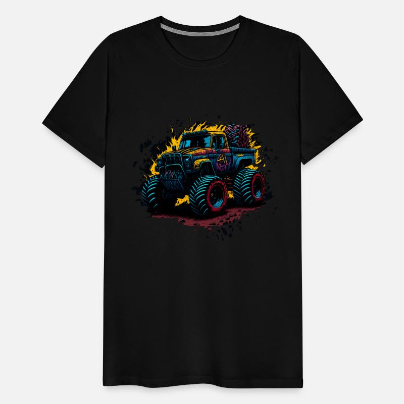 Monster Truck Vibrant Abstract