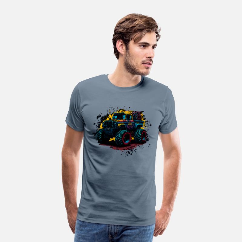 Monster Truck Vibrant Abstract