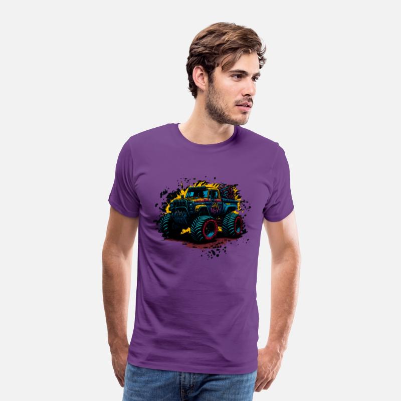 Monster Truck Vibrant Abstract