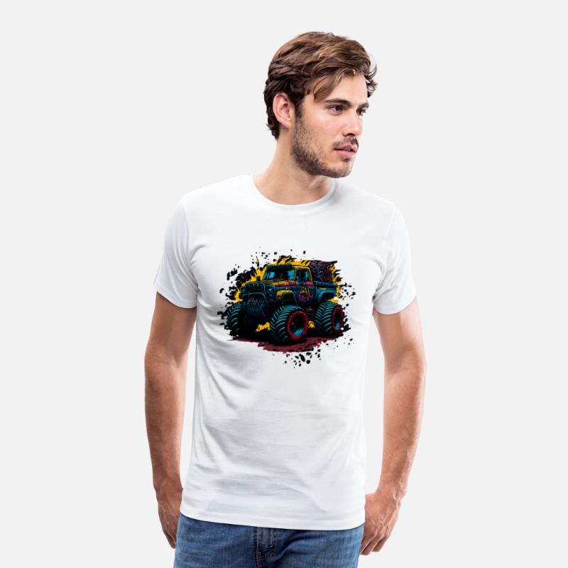 Monster Truck Vibrant Abstract