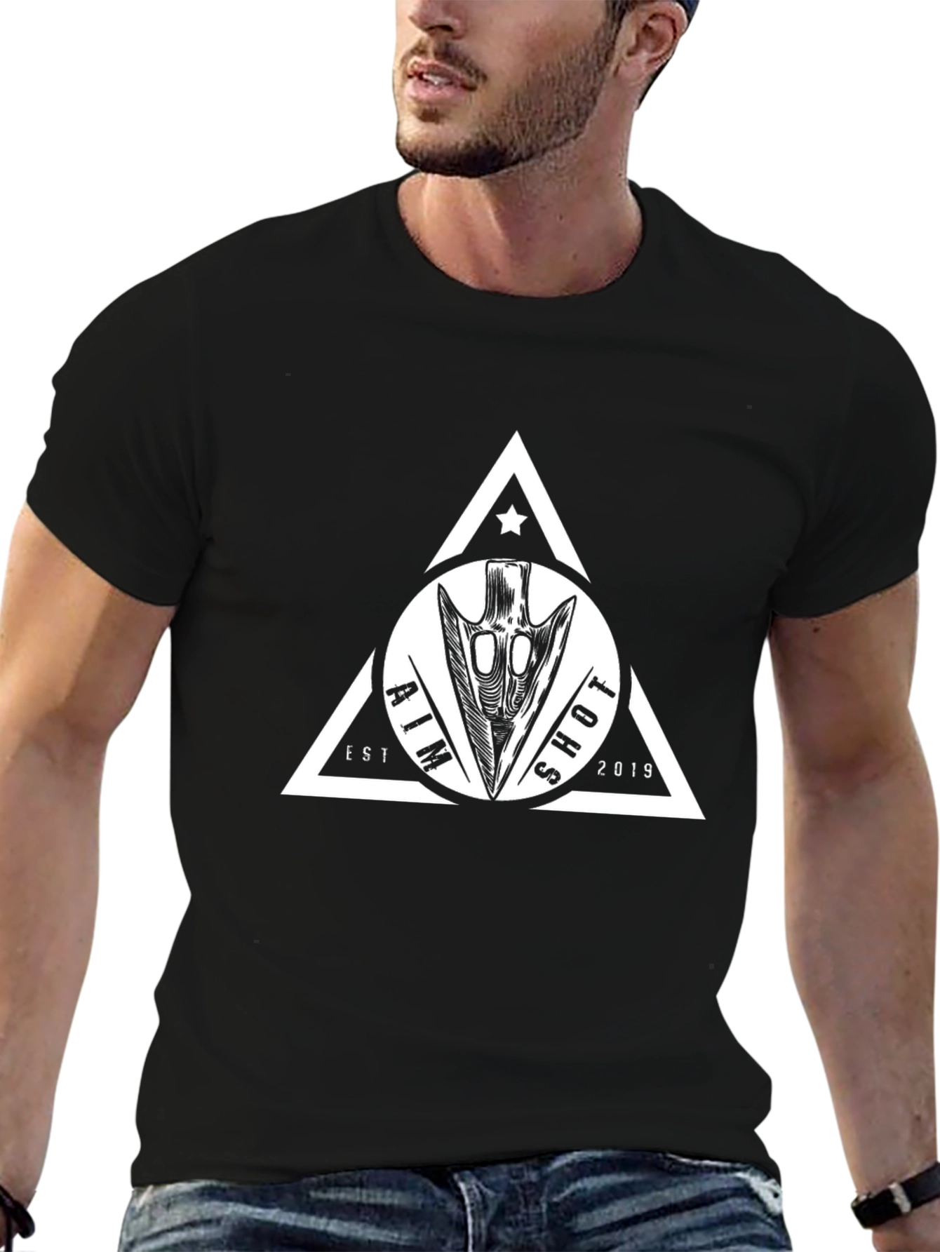 Aim Shot Arrowhead Graphic Tee - Black