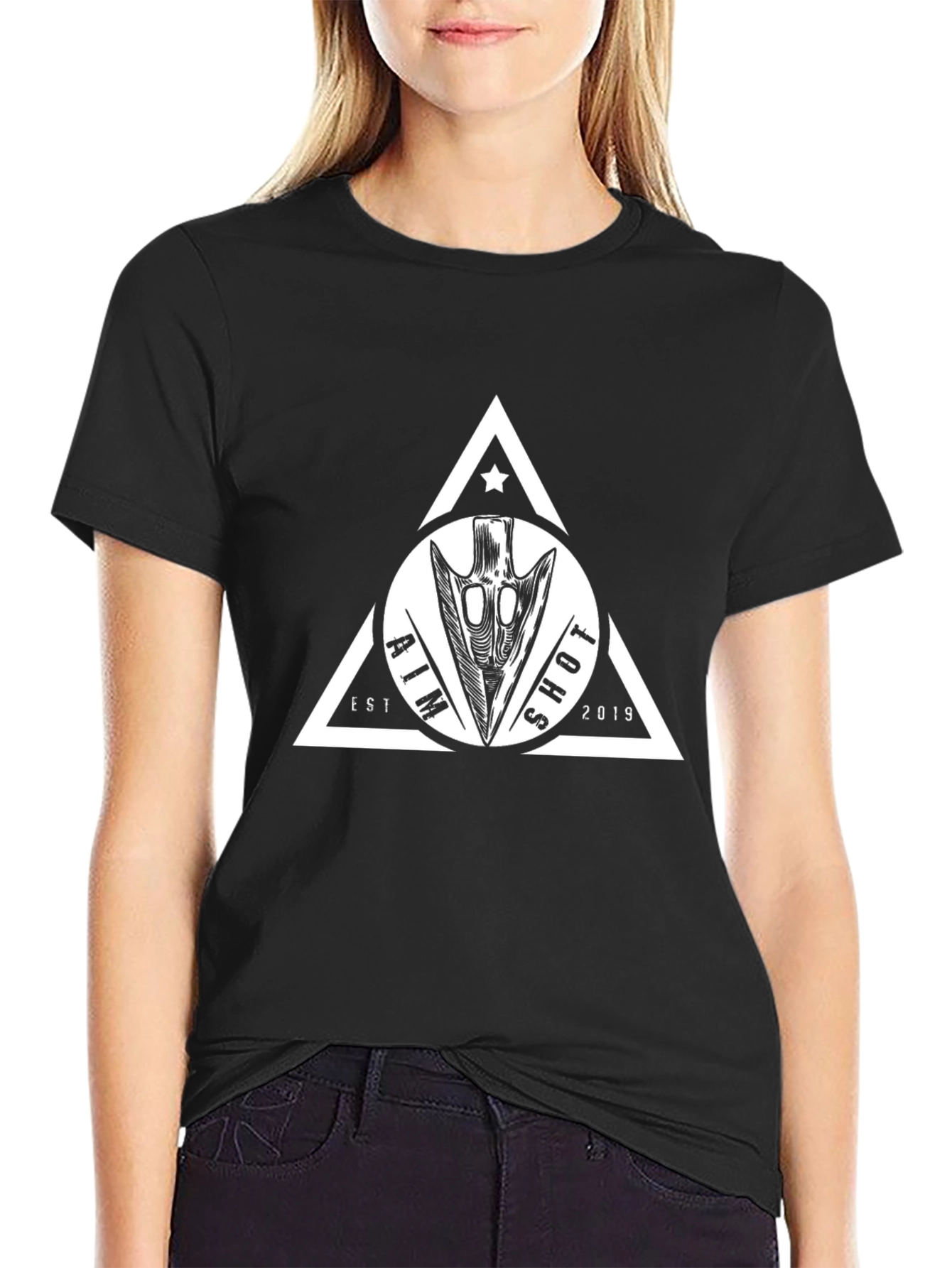 Aim Shot Arrowhead Graphic Tee - Black