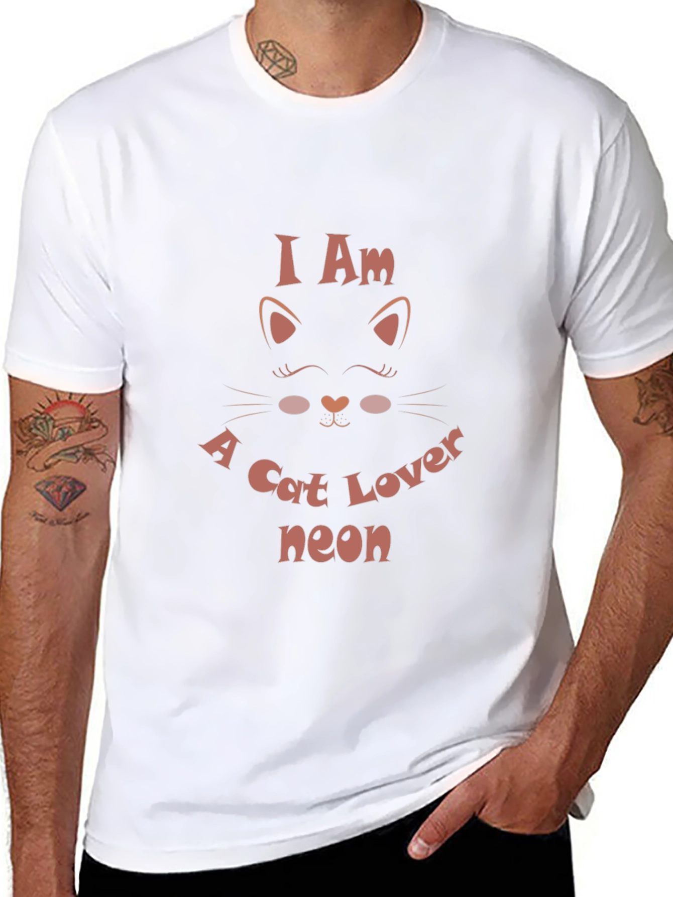 I am a Cat Lover Black Tee