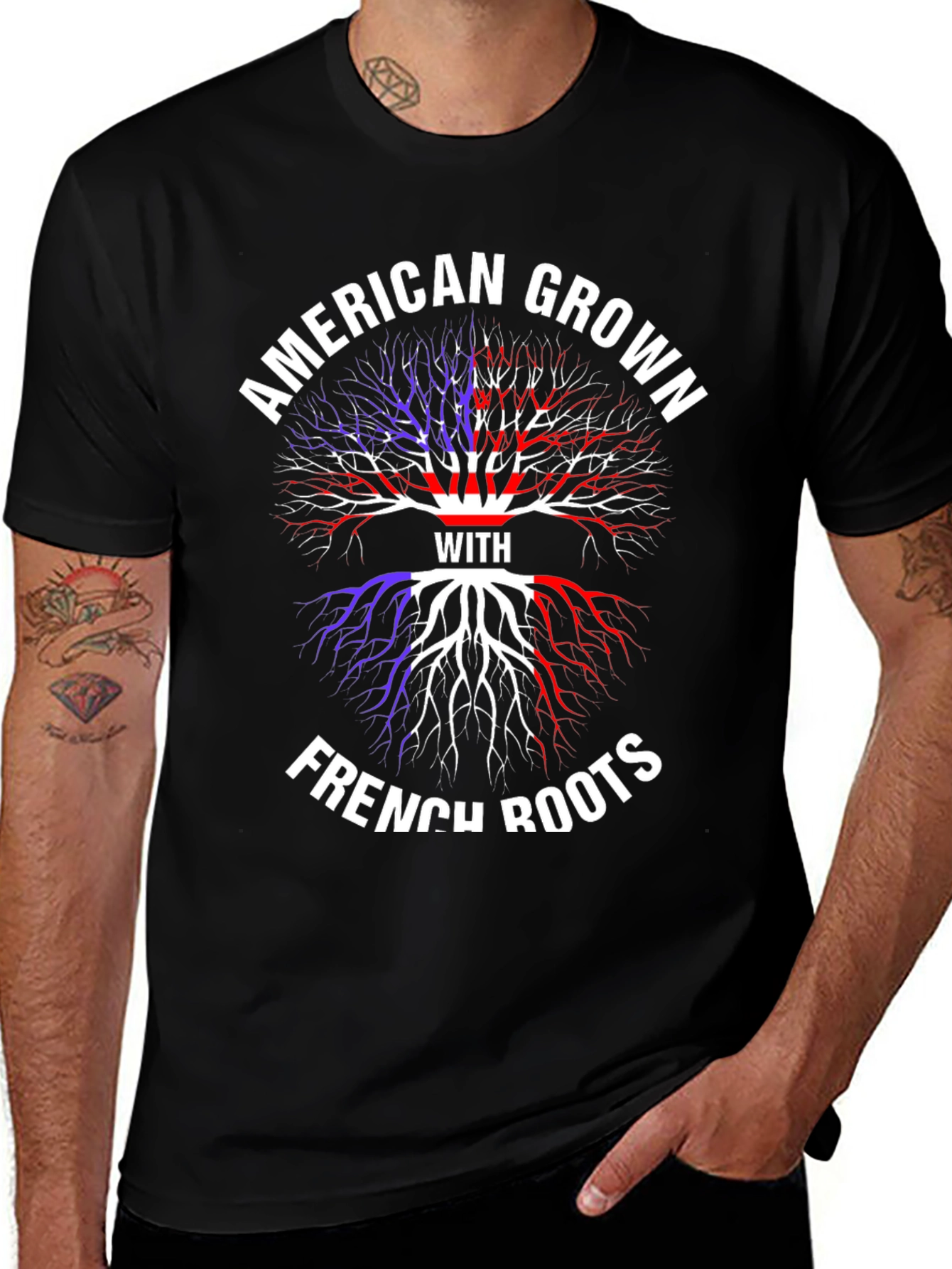 American Grown with French Roots T-Shirt
