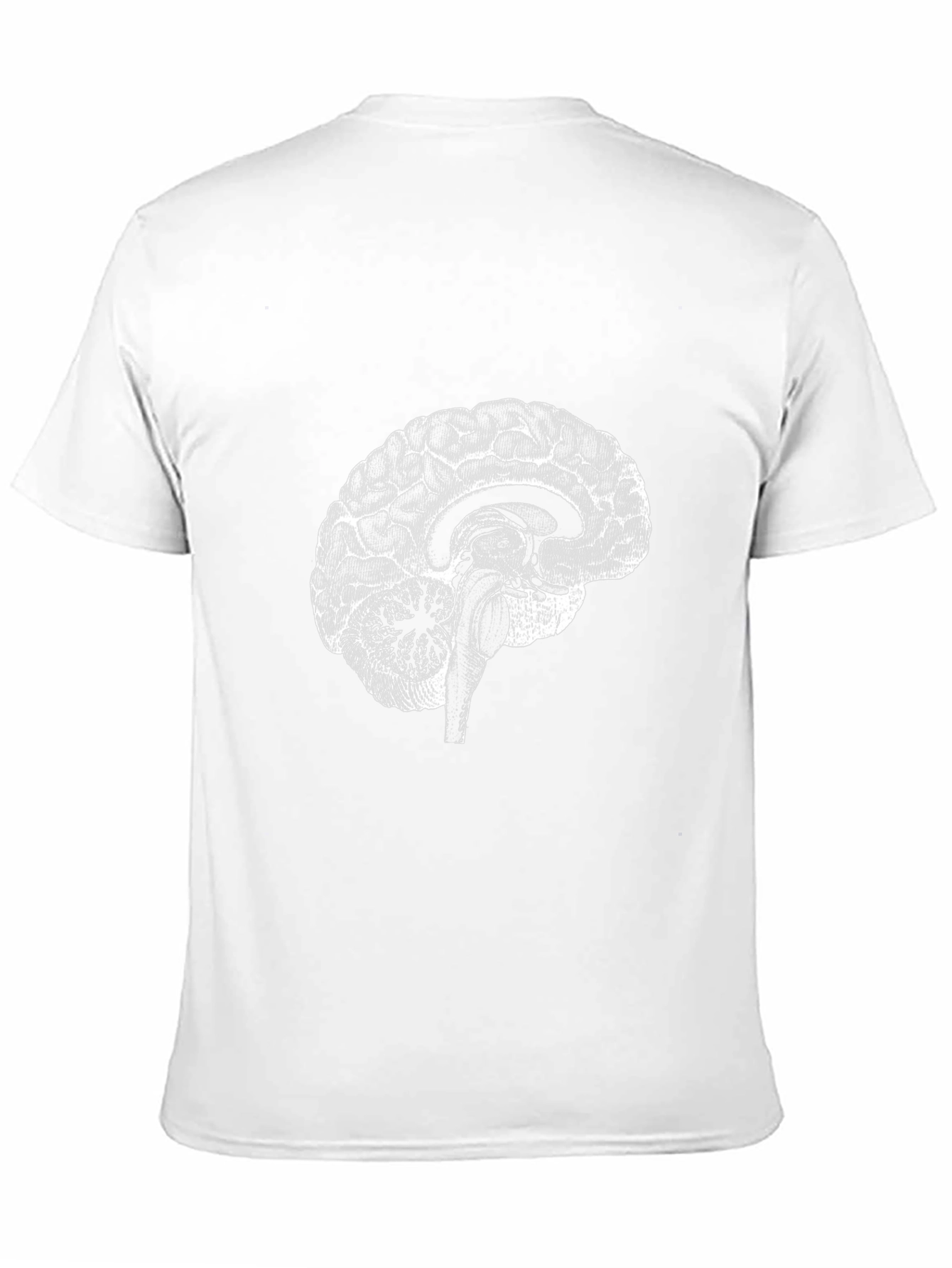 Anatomical Brain Graphic Tee - Black