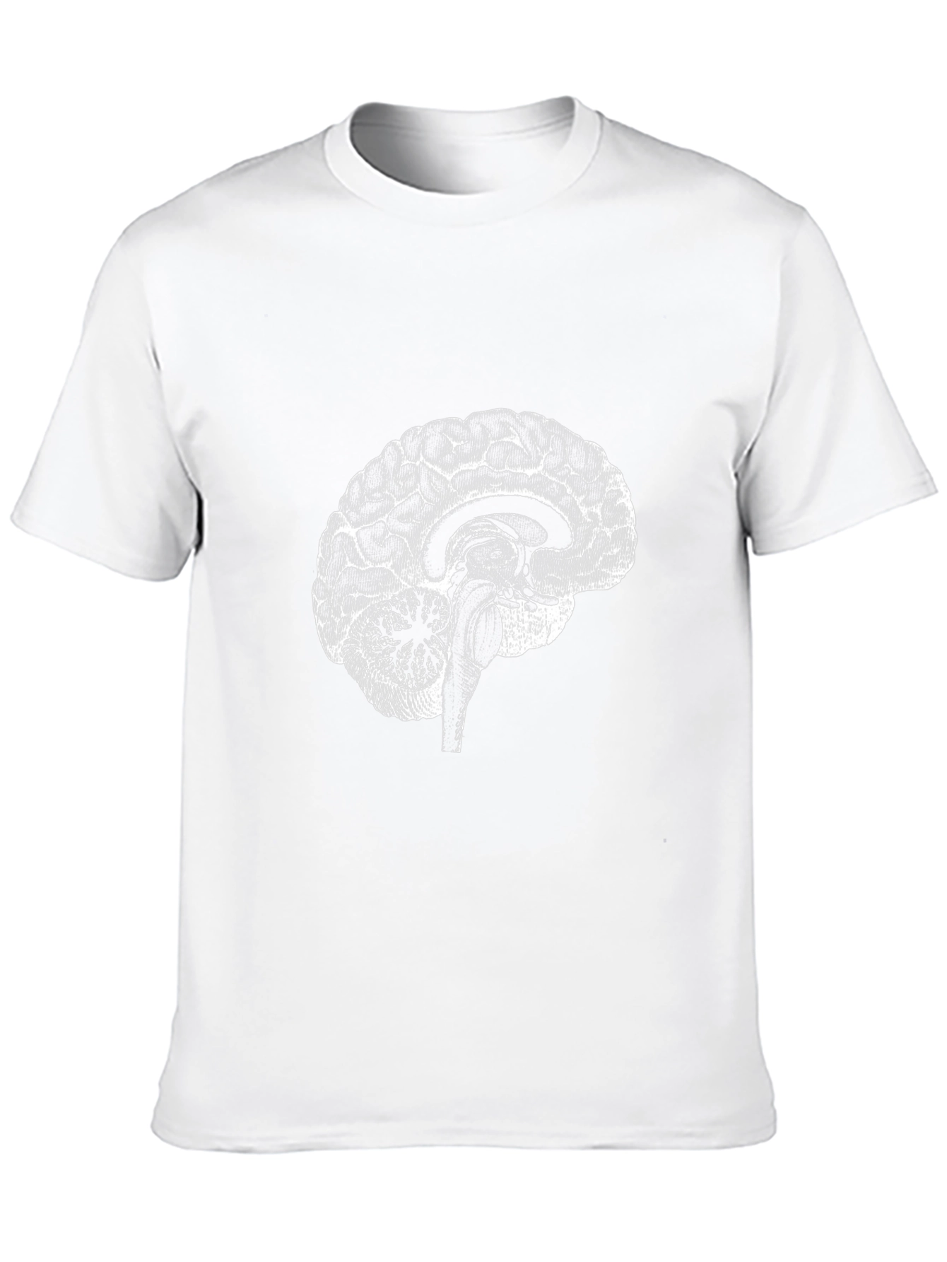 Anatomical Brain Graphic Tee - Black