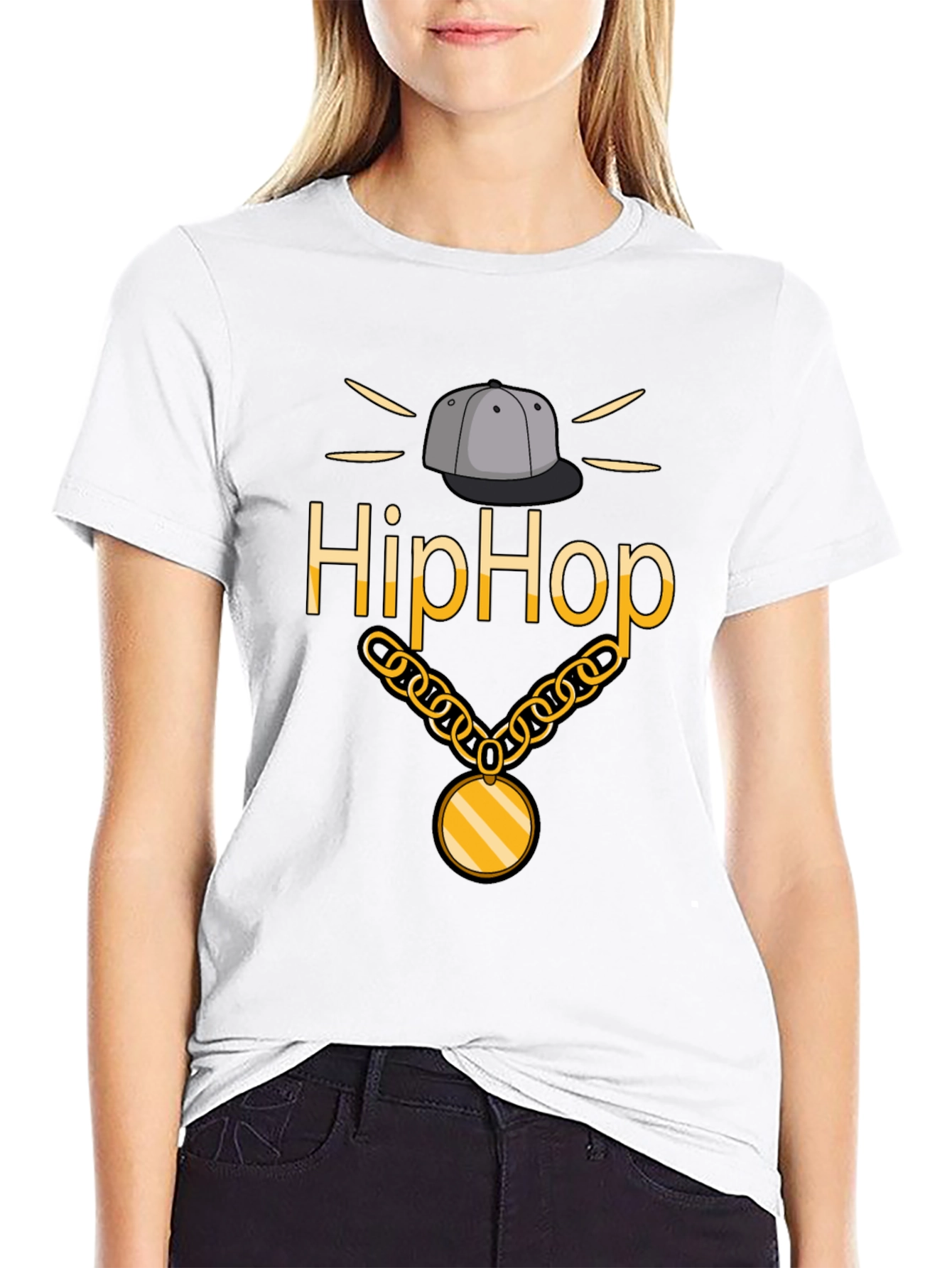 Hip Hop Style Black T-Shirt