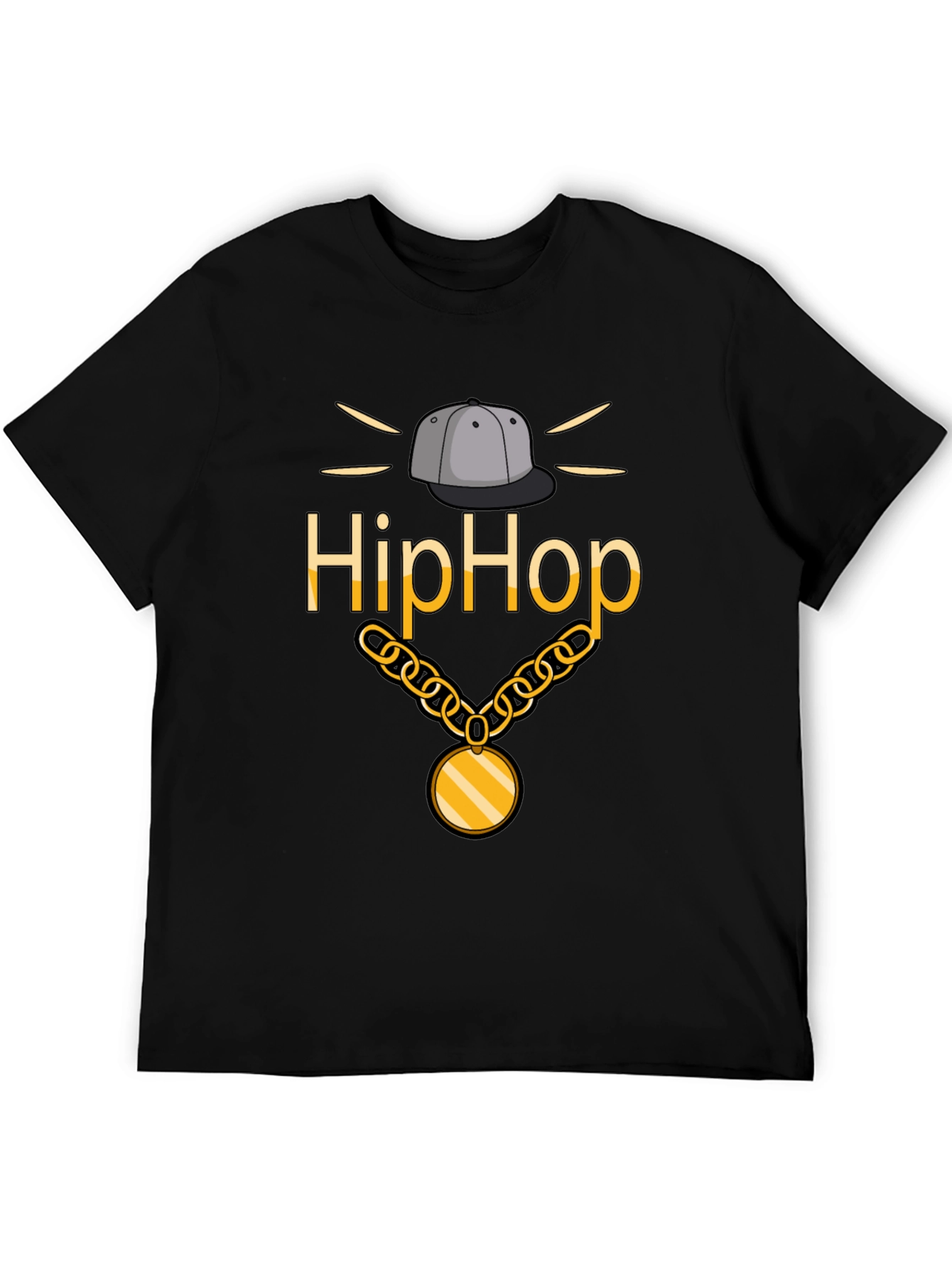 Hip Hop Style Black T-Shirt