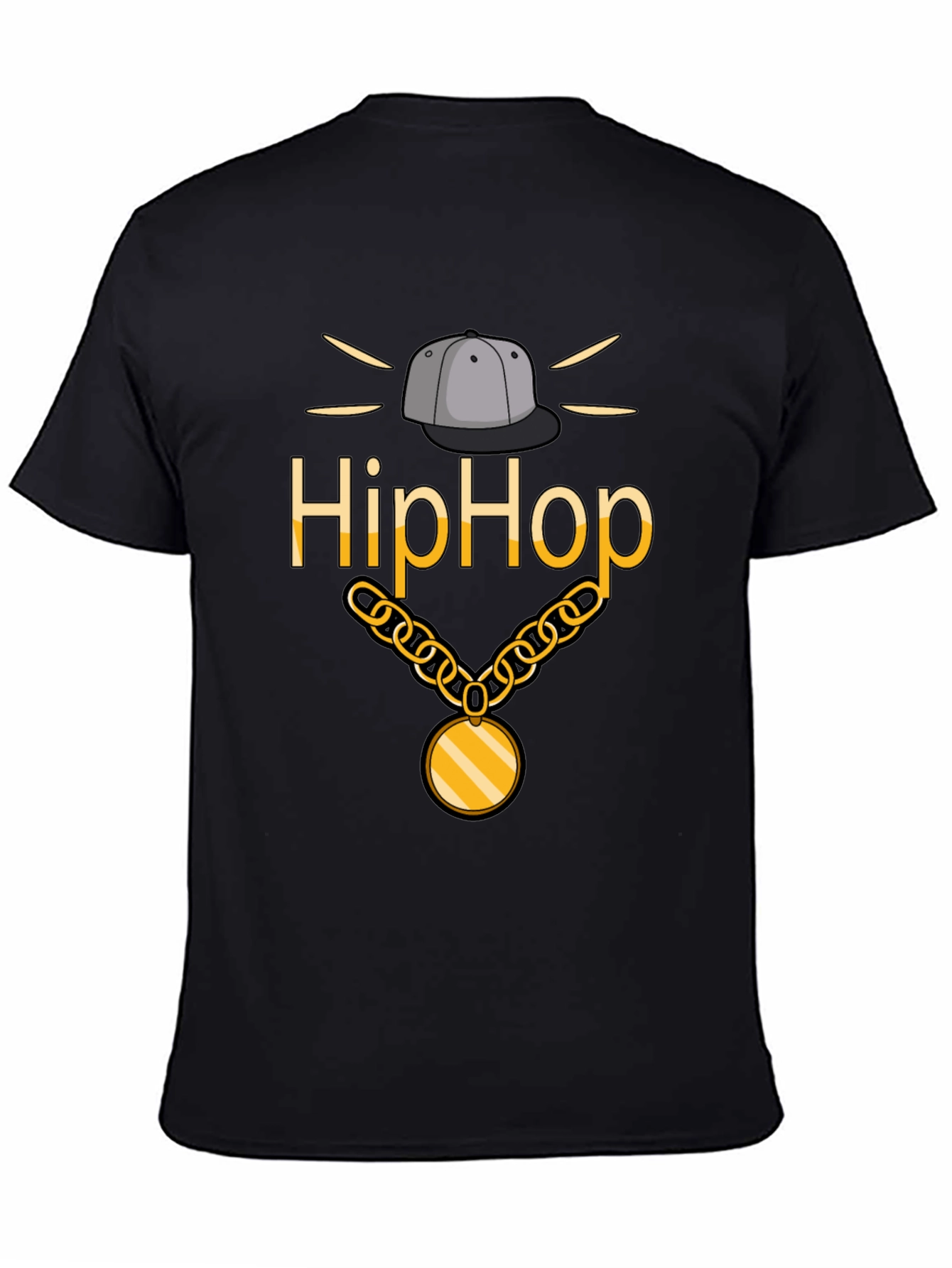 Hip Hop Style Black T-Shirt