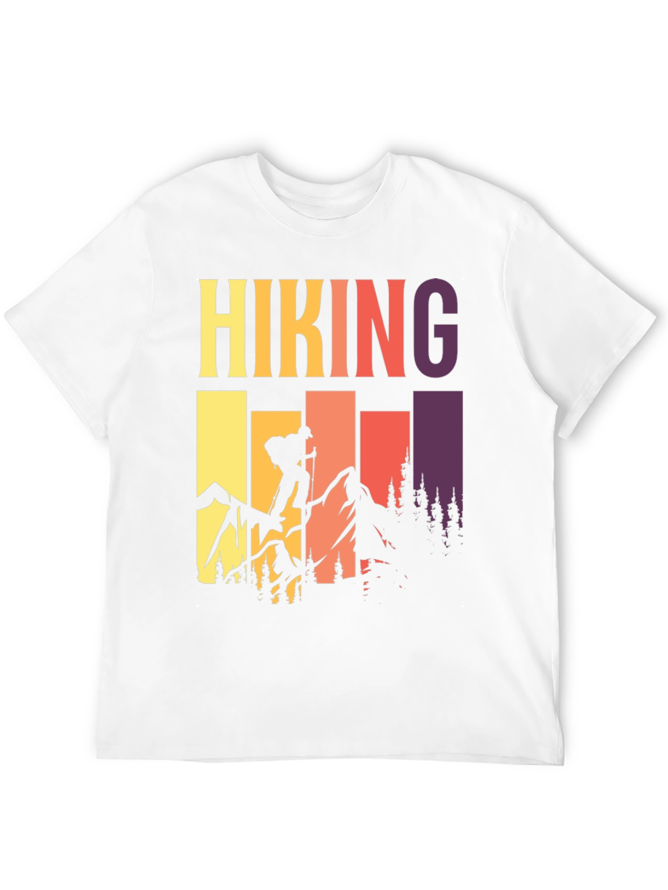 Hiking Adventure T-Shirt - Mountain Silhouette Tee