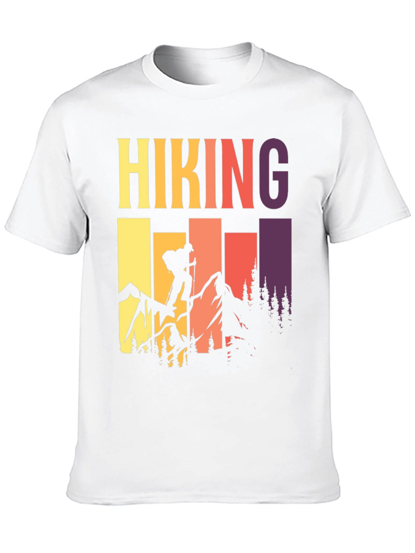 Hiking Adventure T-Shirt - Mountain Silhouette Tee