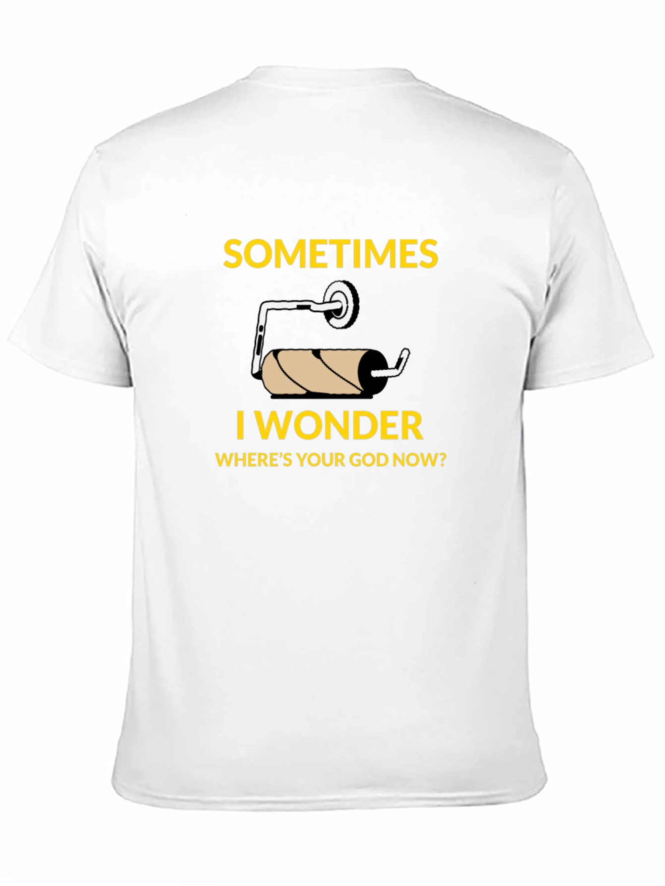 Humorous Empty Toilet Paper Roll T-Shirt