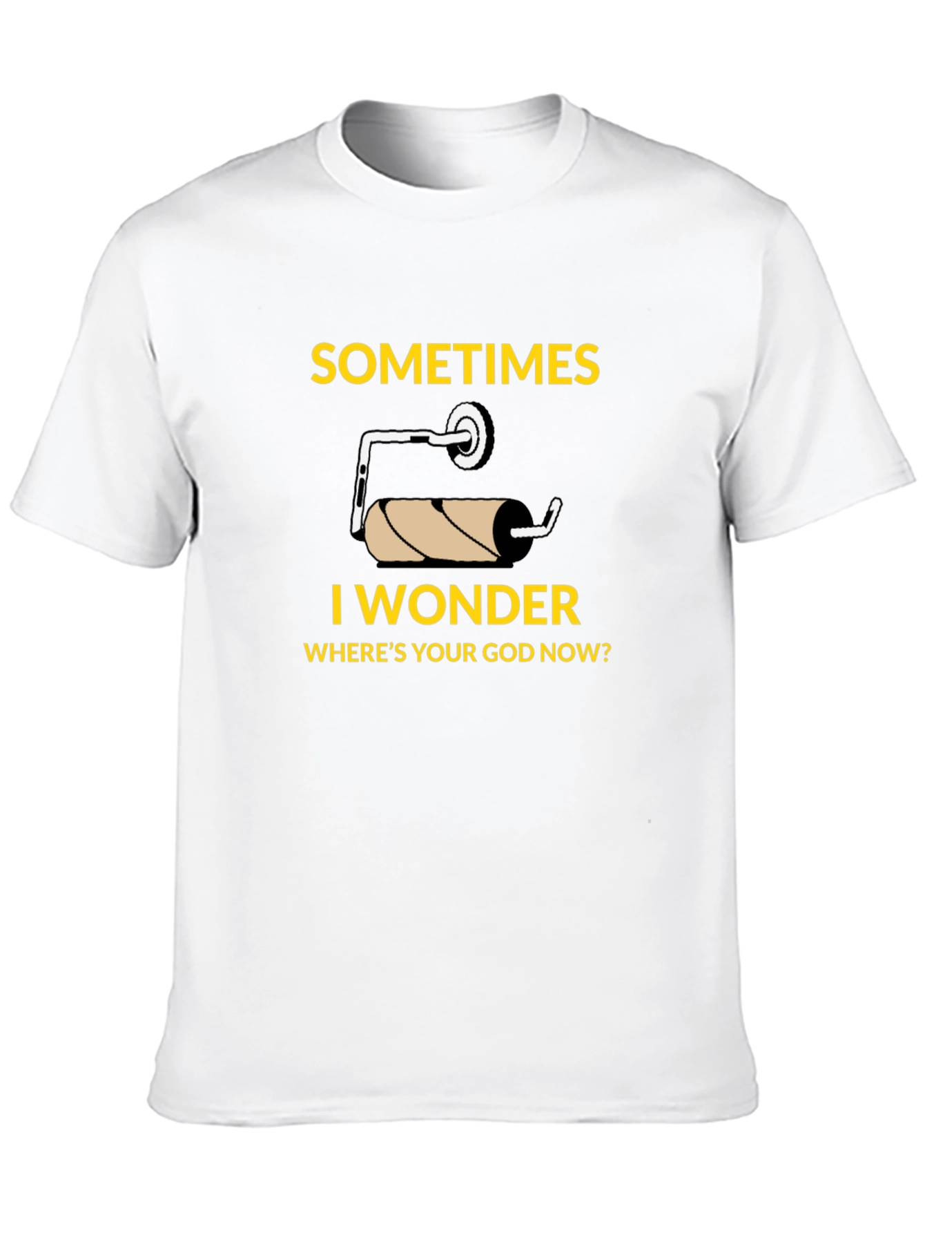 Humorous Empty Toilet Paper Roll T-Shirt