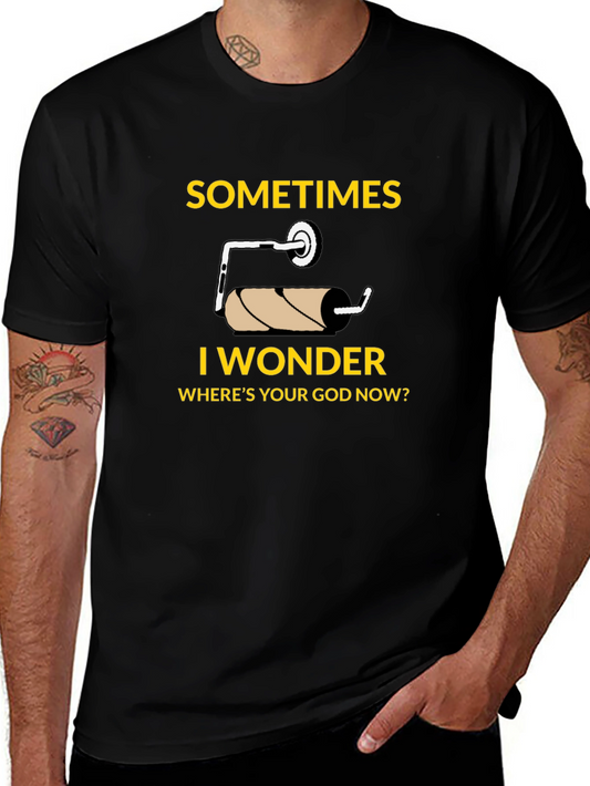 Humorous Empty Toilet Paper Roll T-Shirt
