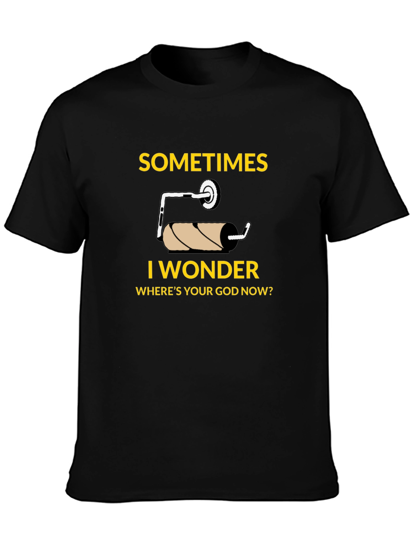 Humorous Empty Toilet Paper Roll T-Shirt