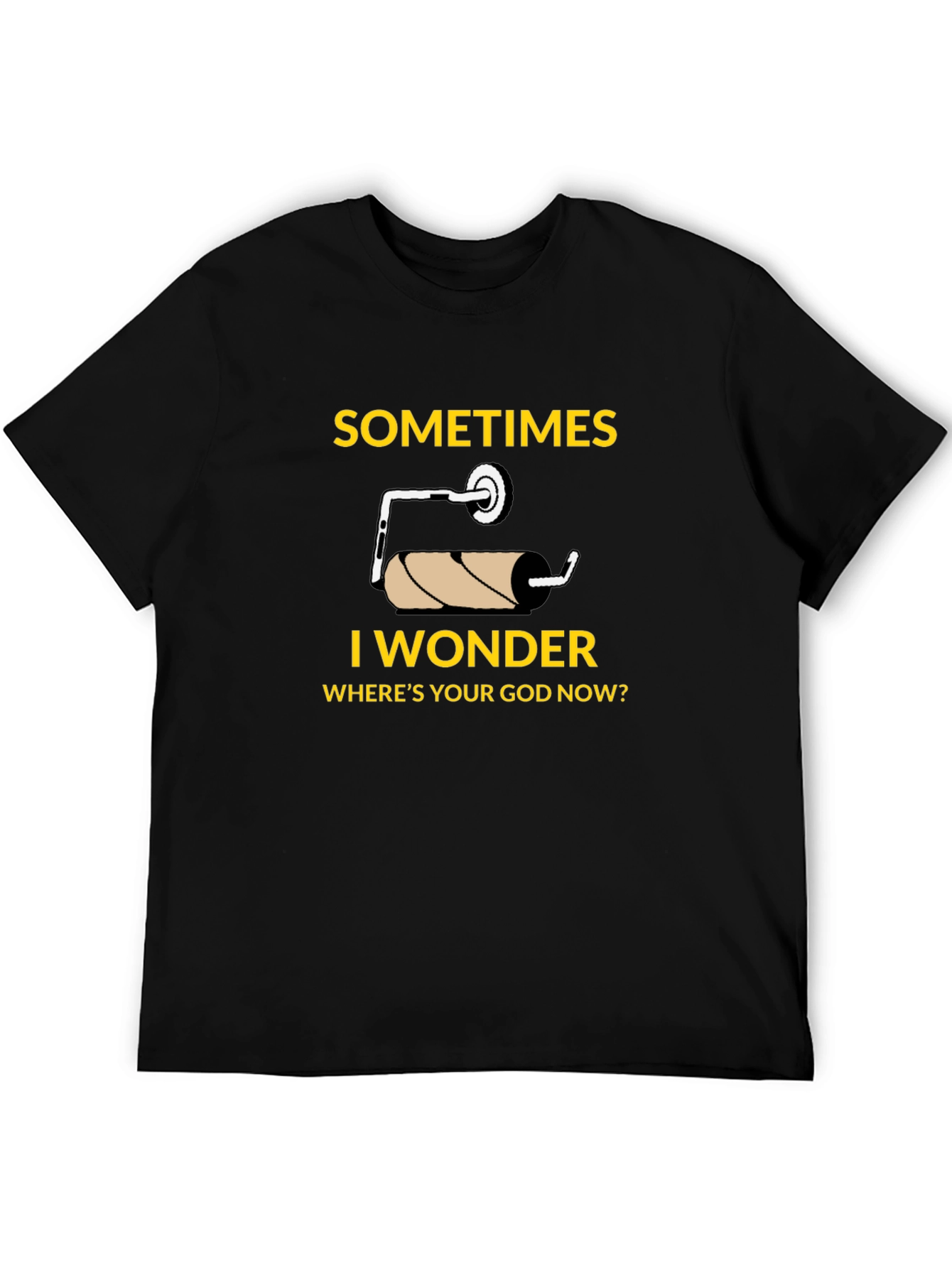 Humorous Empty Toilet Paper Roll T-Shirt