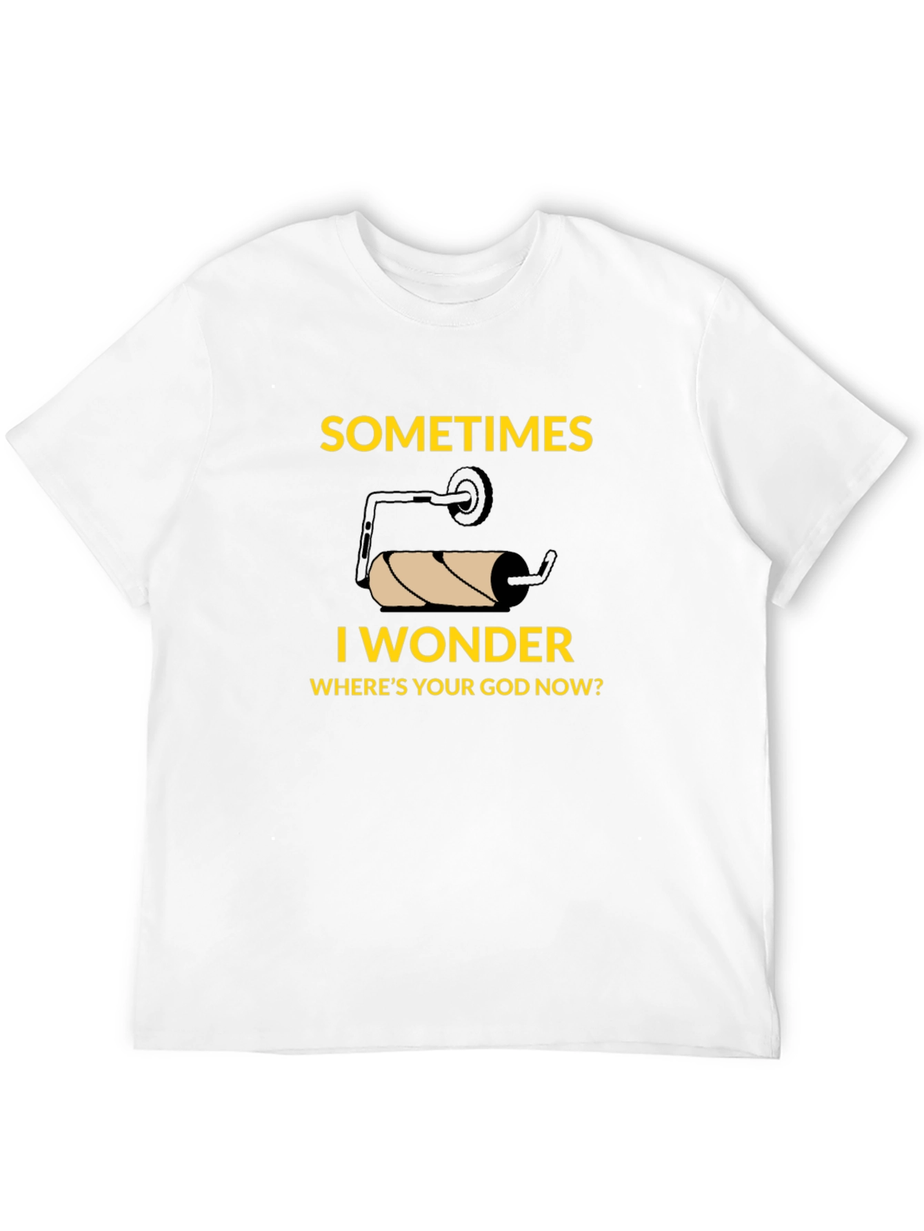 Humorous Empty Toilet Paper Roll T-Shirt