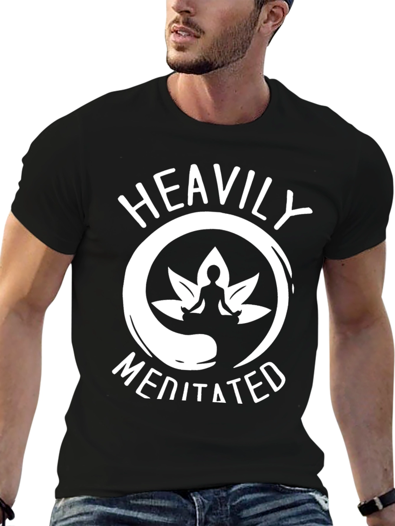 Heavily Meditated Graphic Tee - Zen T-Shirt
