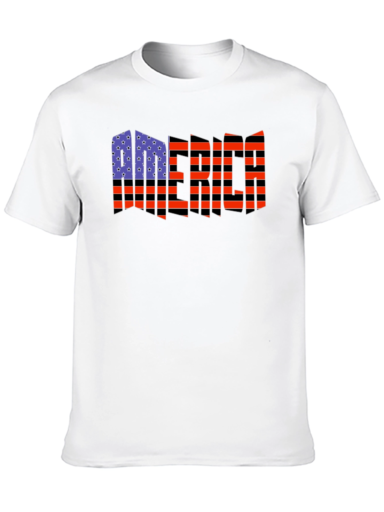 American Flag Distressed Graphic T-Shirt