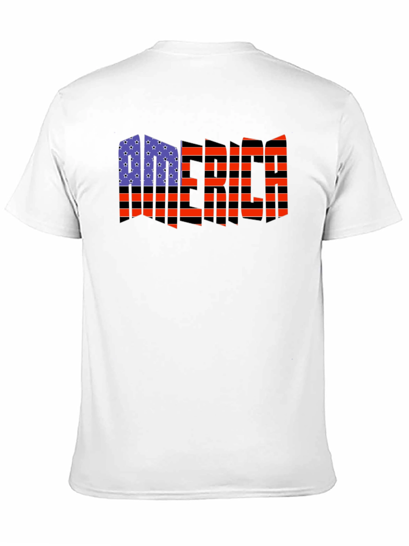 American Flag Distressed Graphic T-Shirt