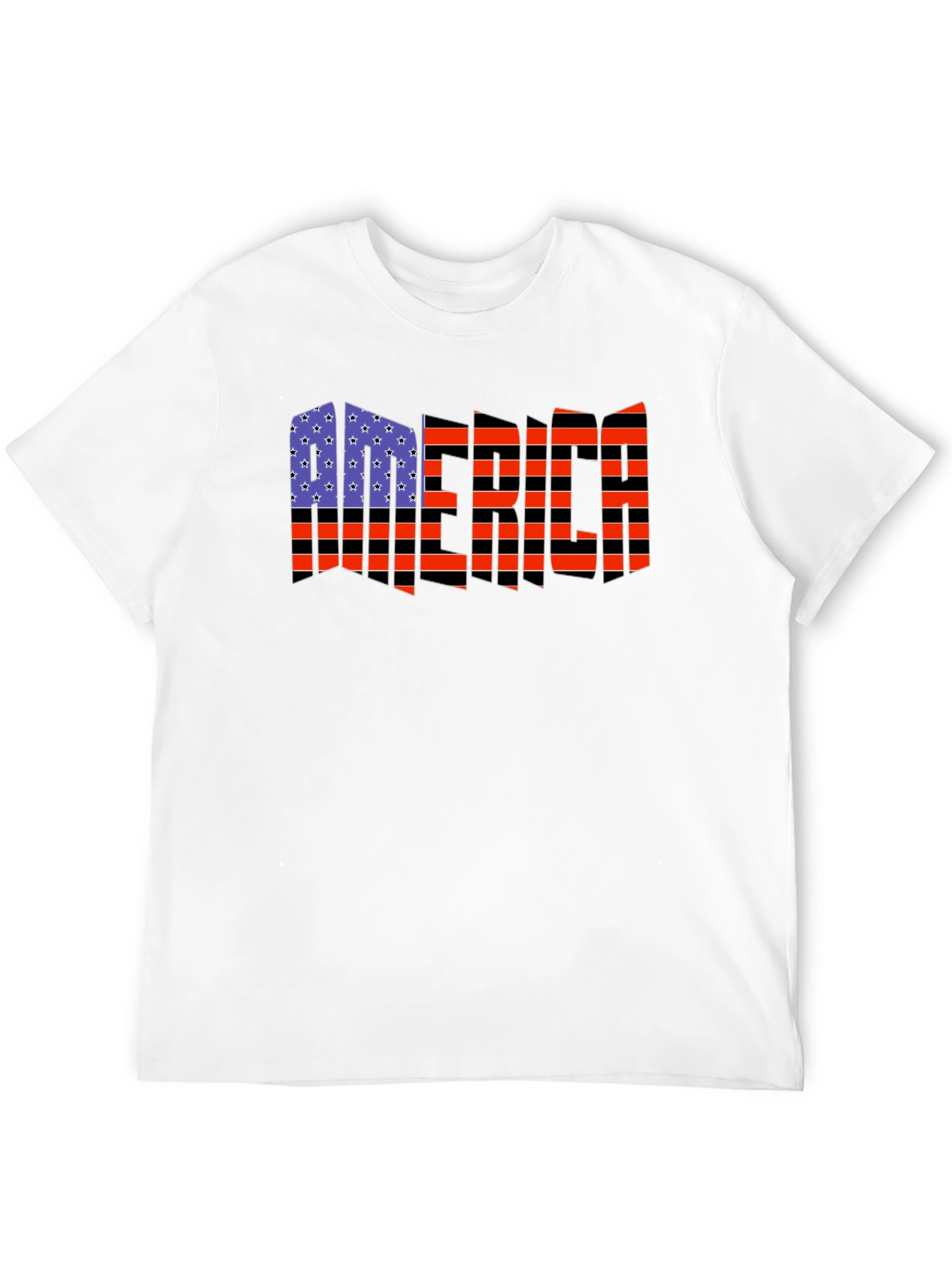 American Flag Distressed Graphic T-Shirt