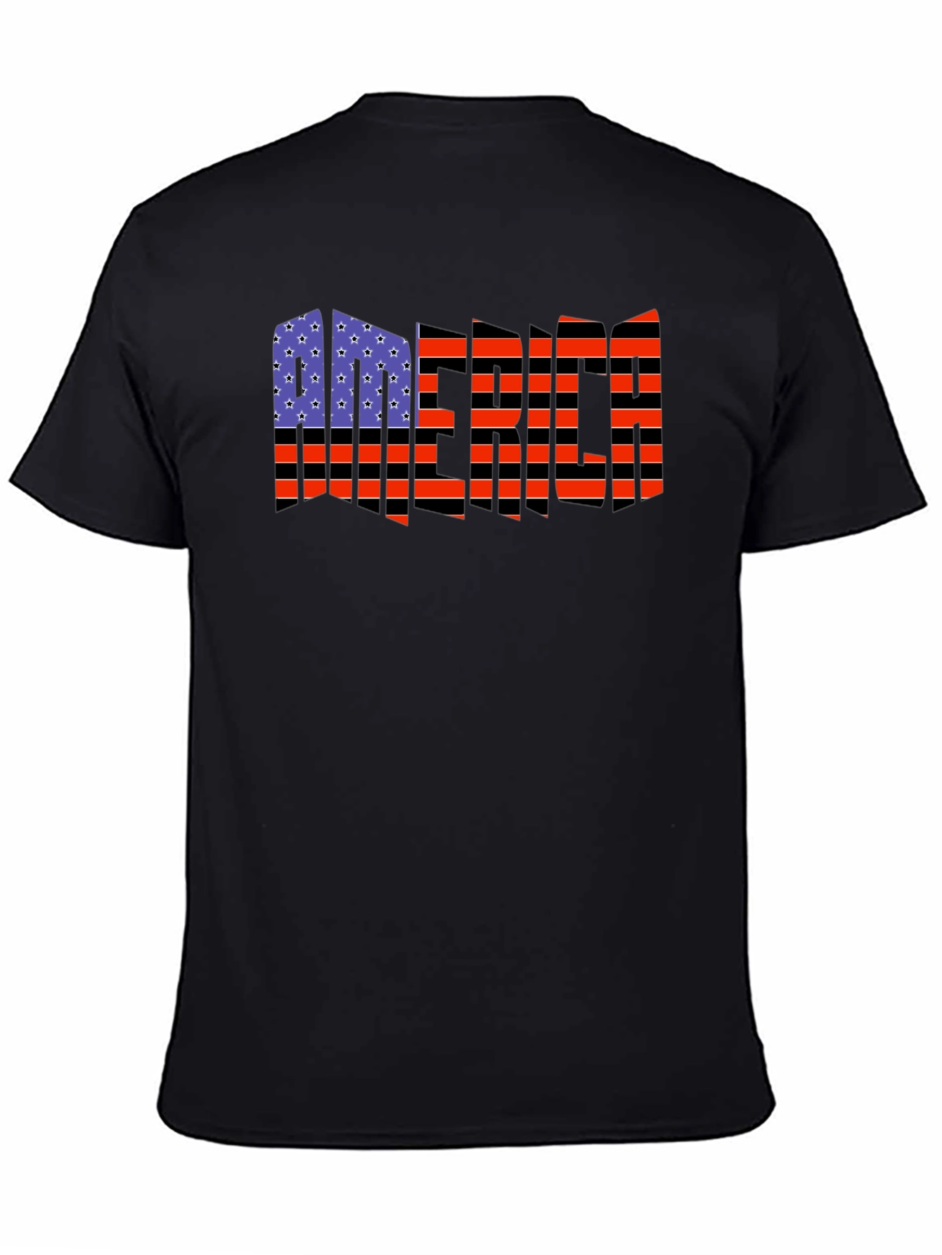 American Flag Distressed Graphic T-Shirt