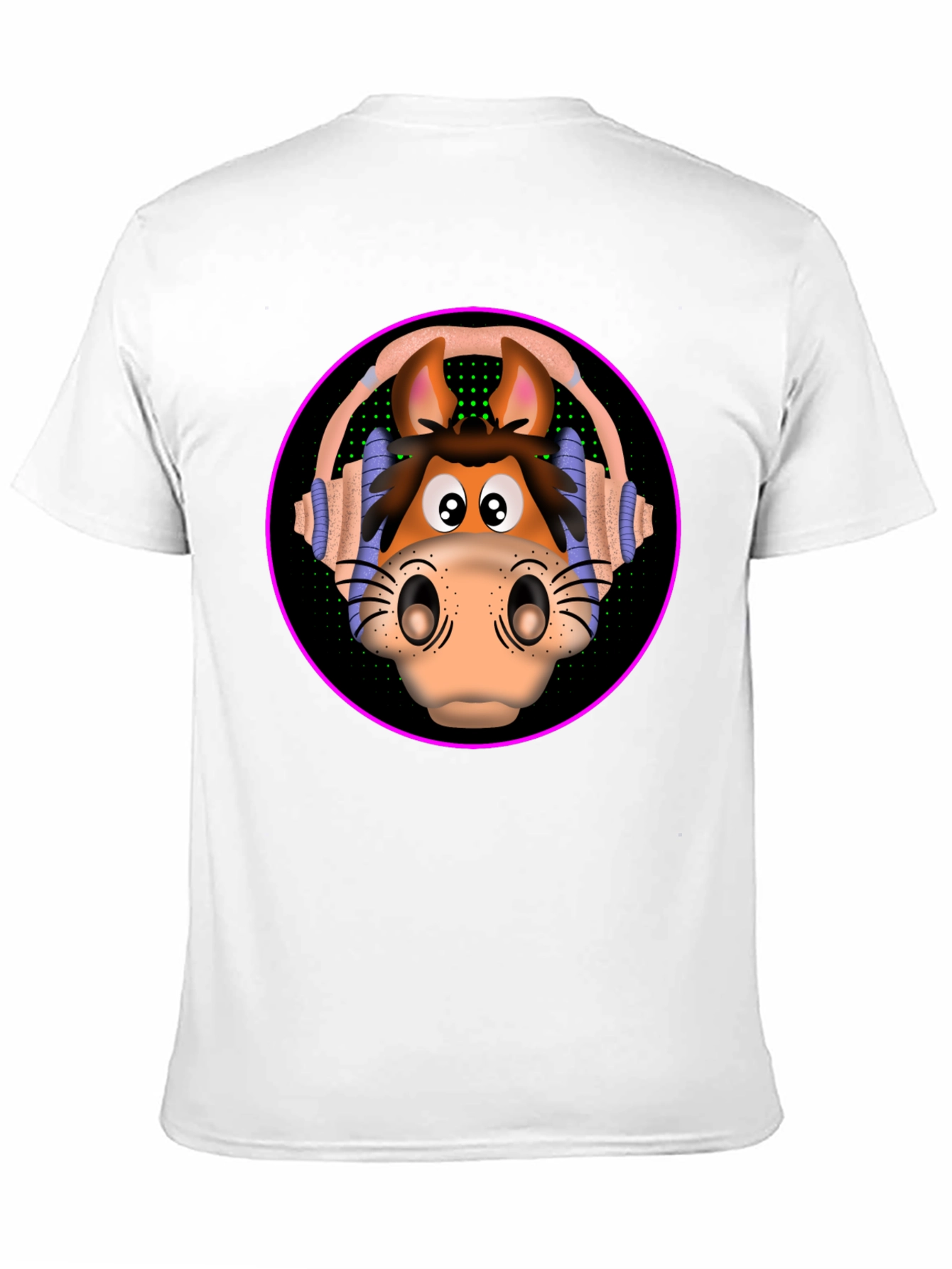 Horse Head Headphones T-Shirt