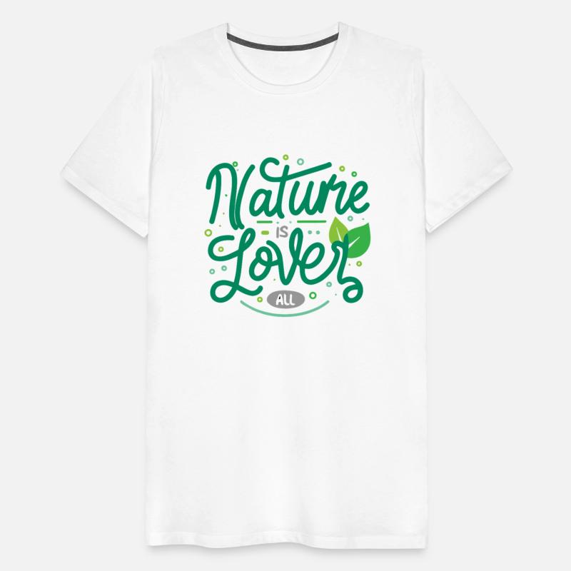 Nature Lover Nature Is All Green Text Art